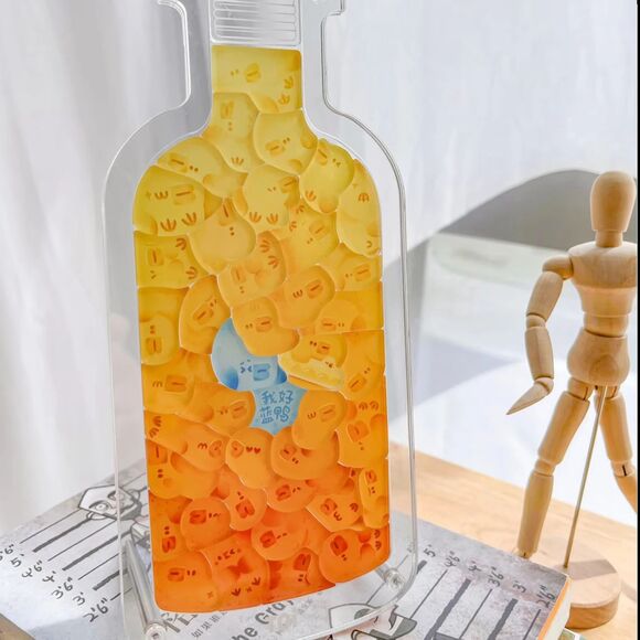 PETS IN THE BOTTLE Duckie Animal Shaped Acrylic Puzzle - Picture 3 of 6